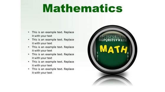 Mathematics Education PowerPoint Presentation Slides Cc