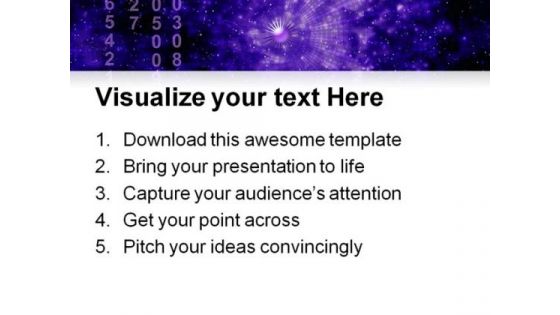 Matrix Of Space Science PowerPoint Templates And PowerPoint Backgrounds 0611