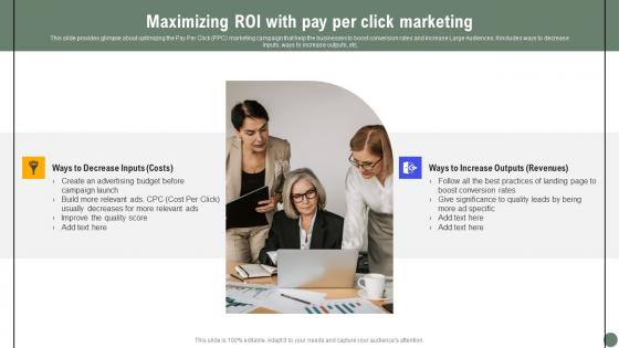 Maximizing Roi With Pay Per Exhaustive Guide Of Pay Per Click Advertising Initiatives Professional Pdf