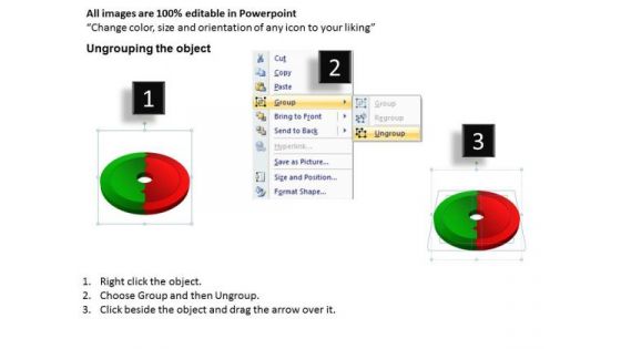 Mba Models And Frameworks 3d Circular Process 2 Stages Consulting Diagram