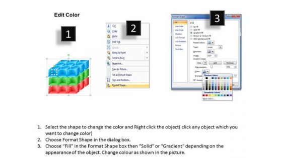 Mba Models And Frameworks 3d Colorful Cubes With Arrows Strategic Management
