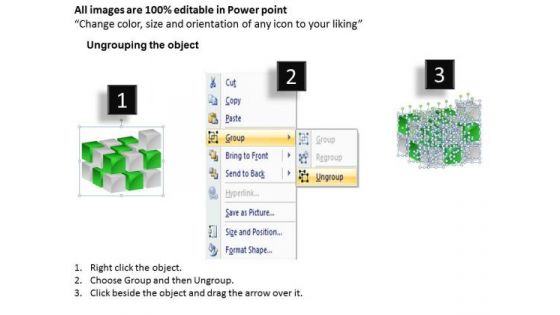 Mba Models And Frameworks 3d Cube Building Cube By Cube Business Diagram