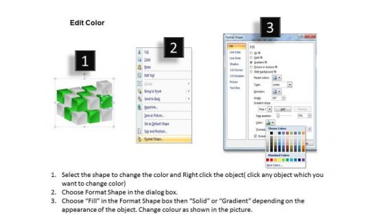 Mba Models And Frameworks 3d Cube Building Cube By Cube Business Diagram