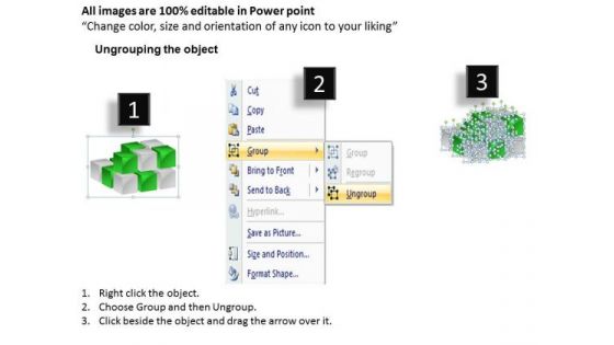 Mba Models And Frameworks 3d Cube Building Cube By Cube Marketing Diagram