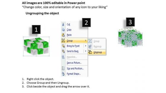 Mba Models And Frameworks 3d Cube Building Cube By Cube Sales Diagram