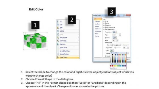 Mba Models And Frameworks 3d Cube Building Cube By Cube Sales Diagram