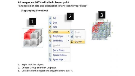 Mba Models And Frameworks 3d Cubes 2x2x2 Marketing Diagram