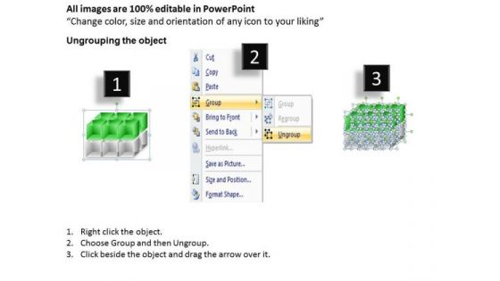 Mba Models And Frameworks 3d Cubes 2x2x3 Strategy Diagram