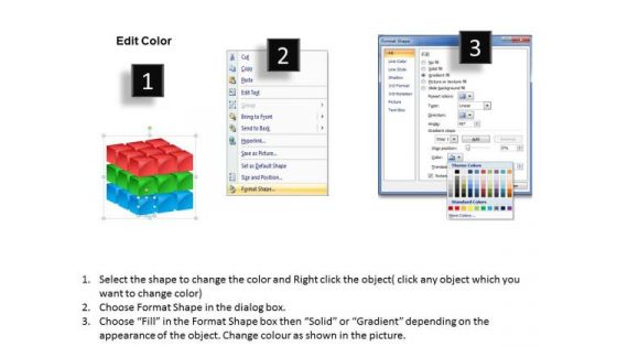 Mba Models And Frameworks 3d Cubes Daigram Business Diagram