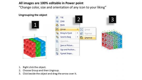 Mba Models And Frameworks 3d Cubes Style Strategy Diagram