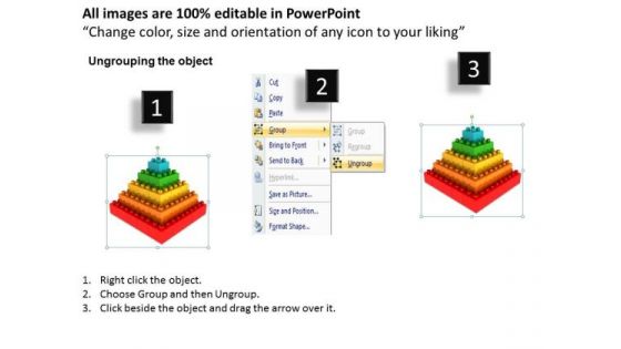 Mba Models And Frameworks 3d Lego Blocks Step Process Strategy Diagram