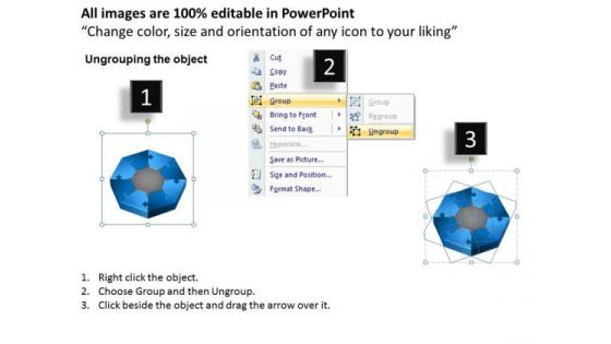 Mba Models And Frameworks 3d Mixed Puzzle Process 8 Consulting Diagram
