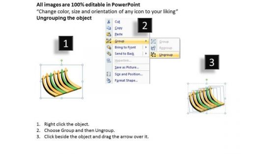 Mba Models And Frameworks 3d Parallel Arrow Process Strategy Diagram