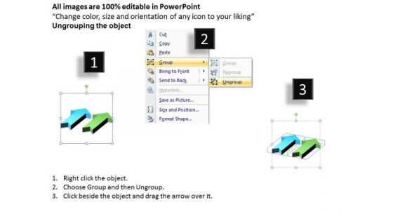 Mba Models And Frameworks 3d Parallel Up Arrow Process Strategy Diagram