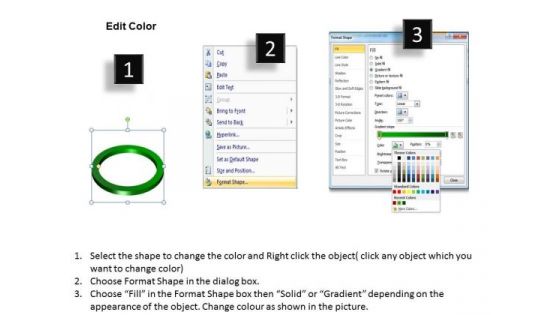 Mba Models And Frameworks 3d Rings 8 Stages Business Diagram