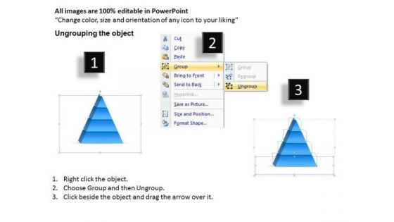 Mba Models And Frameworks 4 Dependent Triangle For Business Strategy Diagram