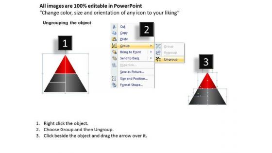 Mba Models And Frameworks 5 Staged Pyramid Design For Sales Business Diagram