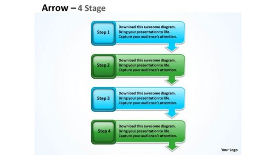 Mba Models And Frameworks Arrow 4 Stages Diagram Sales Diagram