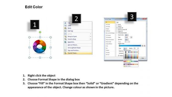 Mba Models And Frameworks Components Circular Puzzle Process Business Diagram