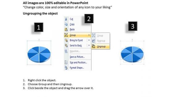 Mba Models And Frameworks Eight Stages Of Pie Chart Data Interpretation 8 Stages Consulting Diagram