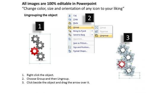 Mba Models And Frameworks Gearwheels Sales Diagram