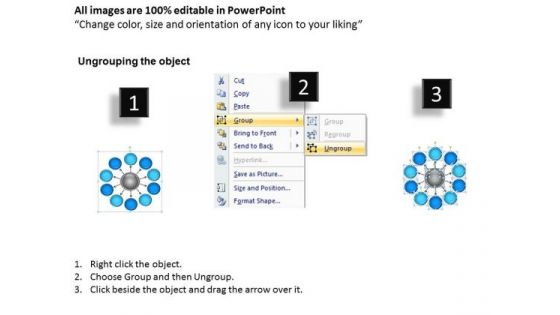 Mba Models And Frameworks Hub And Spoke Process 10 Stages Strategy Diagram