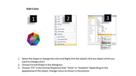 Mba Models And Frameworks Jigsaw Colorful Diagram 7 Stages Consulting Diagram