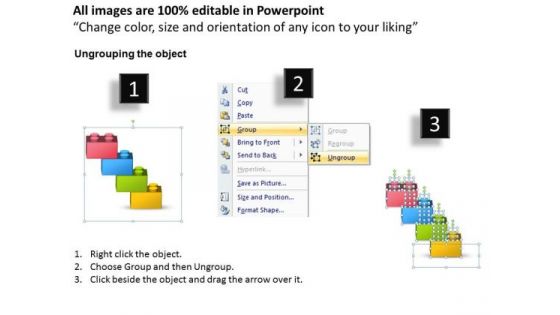 Mba Models And Frameworks Lego Blocks Step Process 4 Stages Business Cycle Diagram