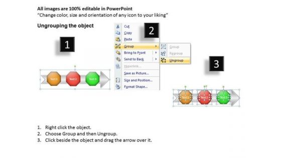 Mba Models And Frameworks Linear Flow 3 Stages Business Finance Strategy Development