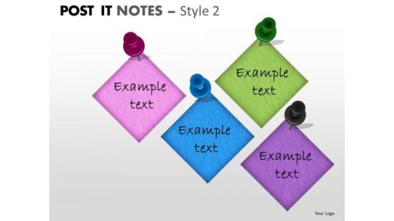 Mba Models And Frameworks Post It Notes Style 2 Marketing Diagram