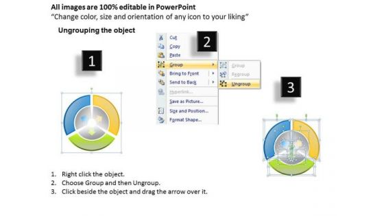 Mba Models And Frameworks Spoke Process 3 Stages Sales Diagram