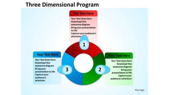 Mba Models And Frameworks Three Dimensional Program Strategy Diagram
