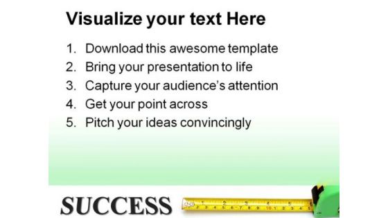 Measure Success Business PowerPoint Templates And PowerPoint Backgrounds 0611