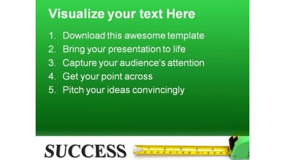 Measure Success Business PowerPoint Templates And PowerPoint Backgrounds 0611