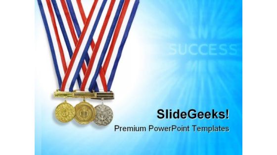 Medal Success PowerPoint Templates And PowerPoint Backgrounds 0711