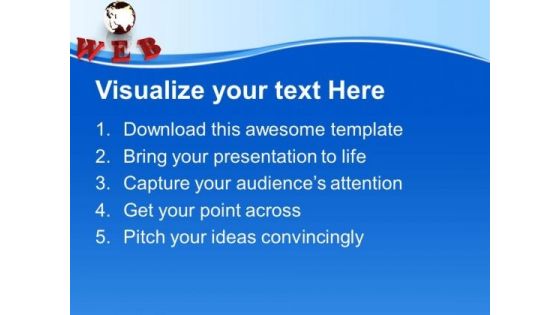 Media Of Communication Web PowerPoint Templates Ppt Backgrounds For Slides 0313
