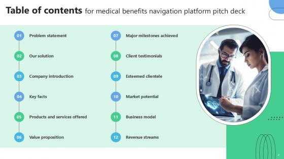 Medical Benefits Navigation Platform Pitch Deck Ppt Template