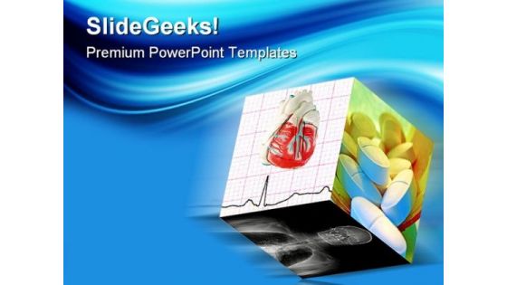 Medical Cube Science PowerPoint Templates And PowerPoint Backgrounds 0411