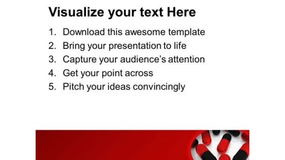 Medical Pills Of Black And Red Color PowerPoint Templates Ppt Backgrounds For Slides 0713