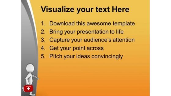 Medical Representative For Check Up PowerPoint Templates Ppt Backgrounds For Slides 0613