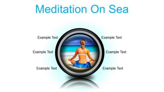 Meditation On Sea Beach PowerPoint Presentation Slides Cc