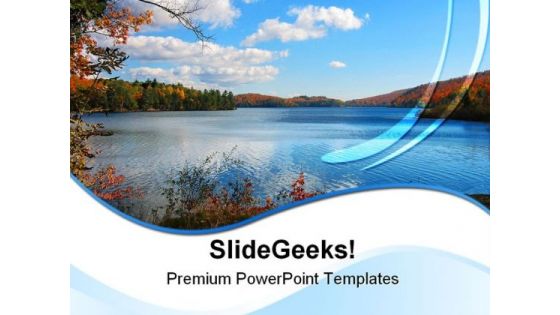 Meech Lake Nature PowerPoint Themes And PowerPoint Slides 0711