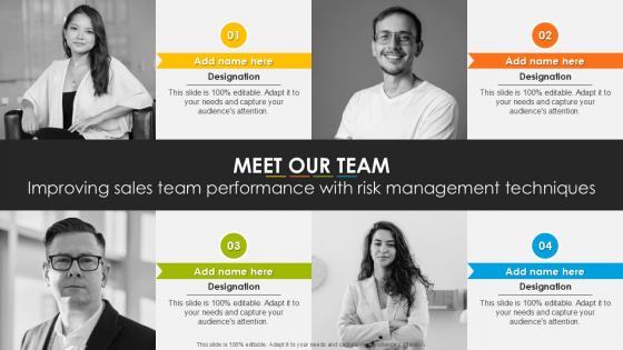 Meet Our Team Improving Sales Team Performance With Risk Management Techniques