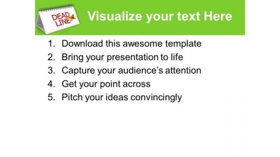 Meet The Monthly Deadlines Of Targets PowerPoint Templates Ppt Backgrounds For Slides 0613