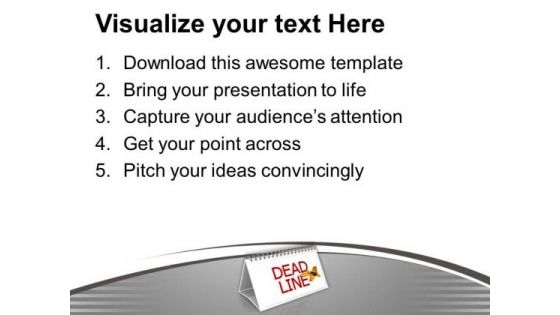 Meet Your Deadlines This Months PowerPoint Templates Ppt Backgrounds For Slides 0613