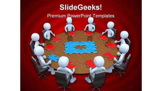 Meeting Business PowerPoint Template 0810