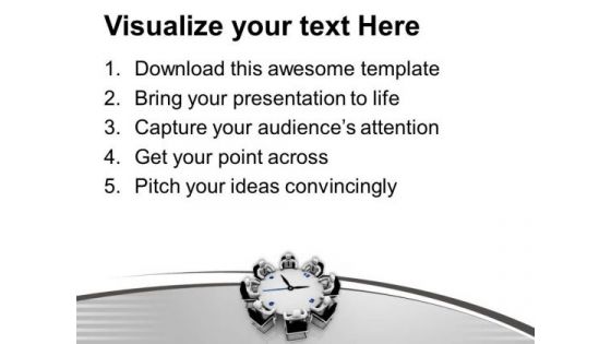 Meeting For Time Management PowerPoint Templates Ppt Backgrounds For Slides 0713