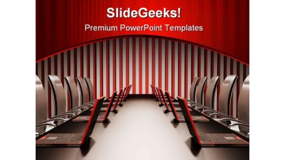 Meeting Room Business PowerPoint Template 0910