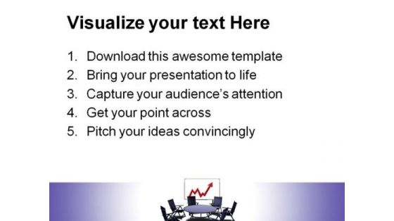 Meeting Table With Graph Business PowerPoint Templates And PowerPoint Backgrounds 0511