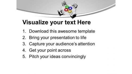 Meeting With Different Solution For A Problem PowerPoint Templates Ppt Backgrounds For Slides 0413